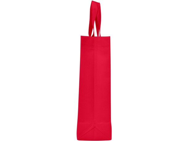 Bolsas non woven para empresas Lake termoselladas con fuelle lateral Rojo detalle 16