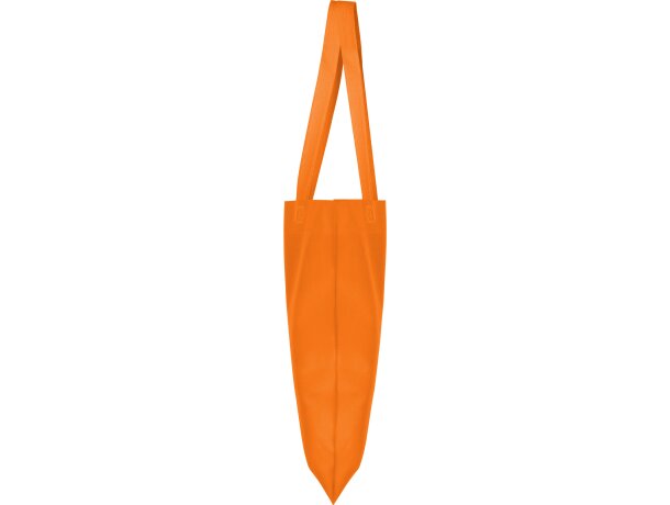 Bolsas non woven Crest termosellada 36x40 asa larga 70cm Naranja detalle 23