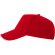 Gorra de béisbol barata algodón 170 g/m2 Eris Rojo detalle 34