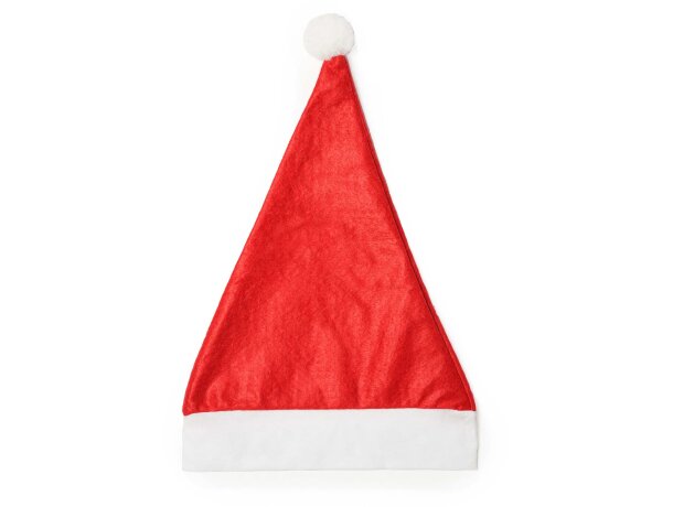 Gorro navidad Santa con borla y banda blanca ideal para celebraciones Rojo detalle 7