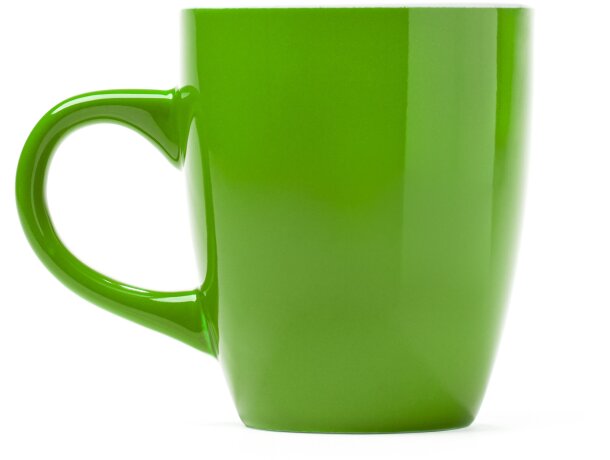 Tazas de cerámica Nolo esmalte a color aptas microondas lavavajillas 300ml Verde oasis detalle 12