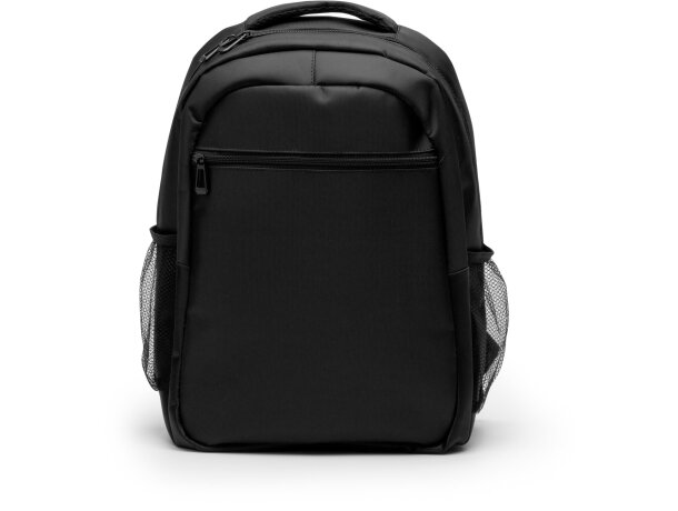 Mochila para portátil personalizada Rubix nylon reciclado asas acolchadas Negro detalle 6