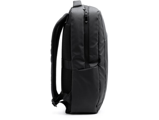 Mochila para pc promocional Dixon con PU Leather y protección óptima Negro detalle 1