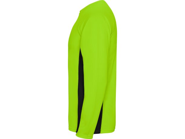 Camiseta Roly SHANGHAI T/S verde fluor/negro