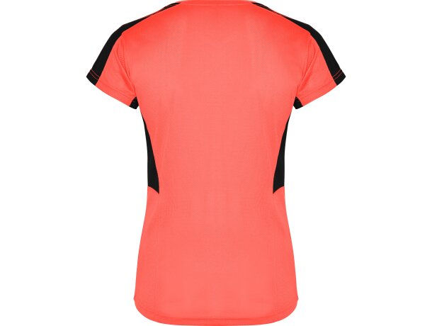 Camiseta SUZUKA Roly coral fluor/negro