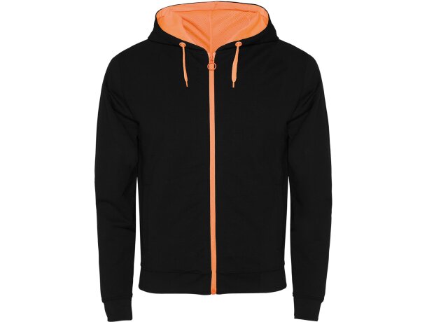 Sudadera FUJI Roly negro/naranja fluor