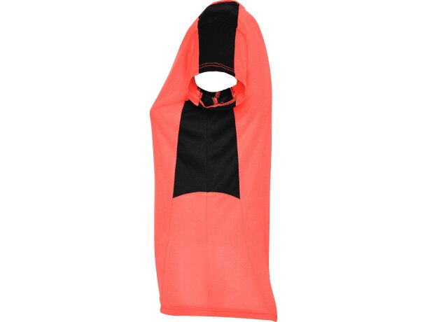 Camiseta SUZUKA Roly coral fluor/negro