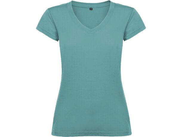 Camiseta de mujer VICTORIA con cuello V Roly purpura