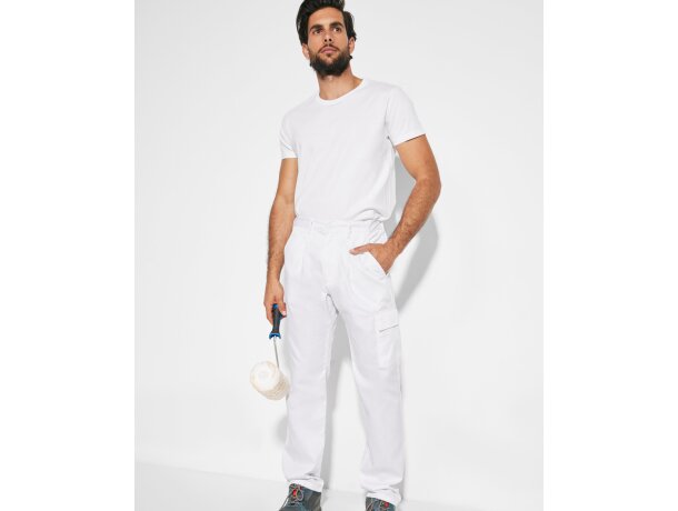 Pantalon PINTOR Roly blanco