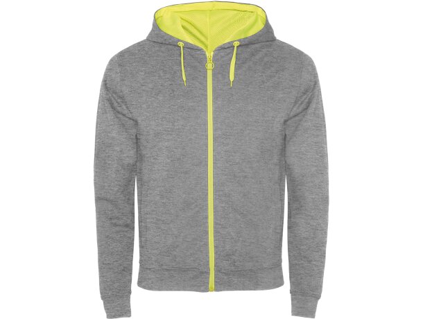 Sudadera FUJI Roly gris/amarillo fluor