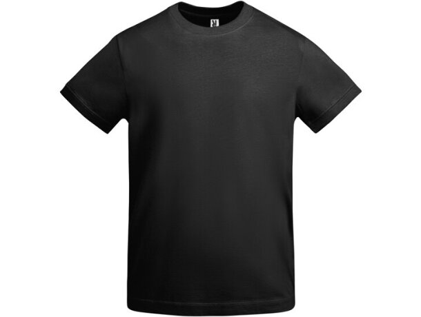 Camiseta Gruesa De Hombre En Manga Corta De Algodón VEZA Roly negro