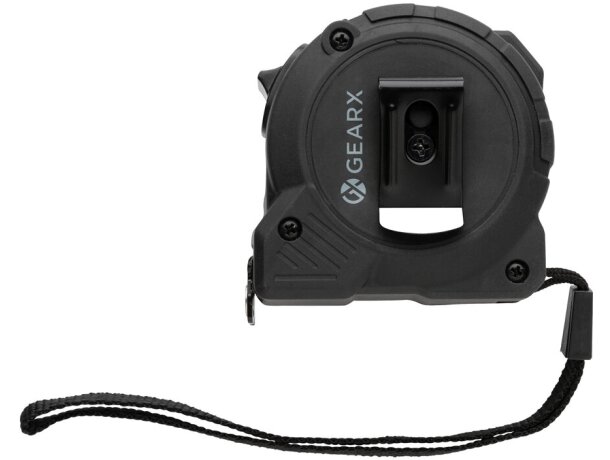 Flexómetro Gear x 5m retráctil lenta/rápida Negro detalle 1