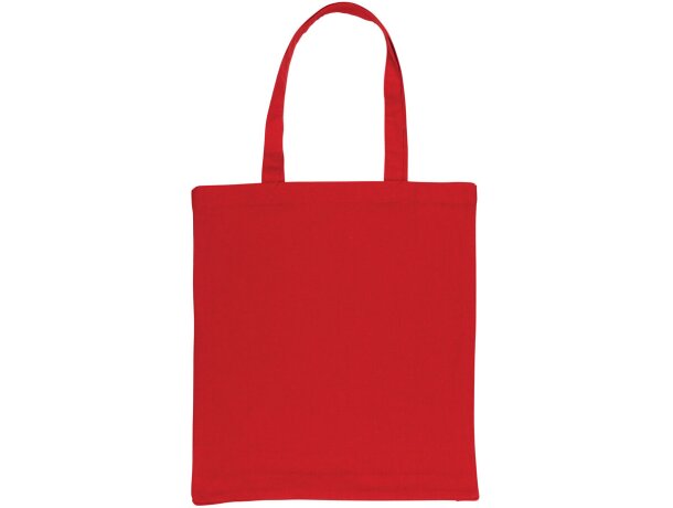 Bolsa de algodón promocional eco-impacto con tecnología aware y ahorro de agua Rojo detalle 11