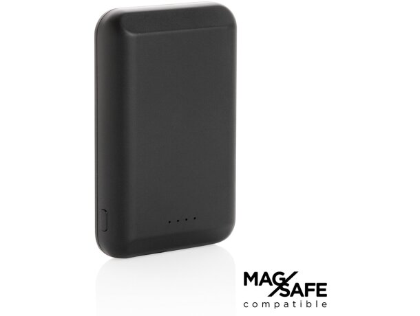 Powerbank publicitario inalámbrico magnético para iphone 12 y android Negro detalle 16