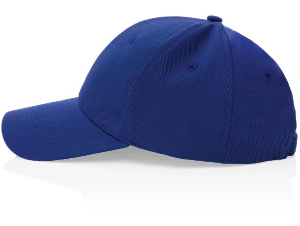 Gorras de béisbol aware algodón reciclado ahorra 387 litros de agua Azul detalle 36