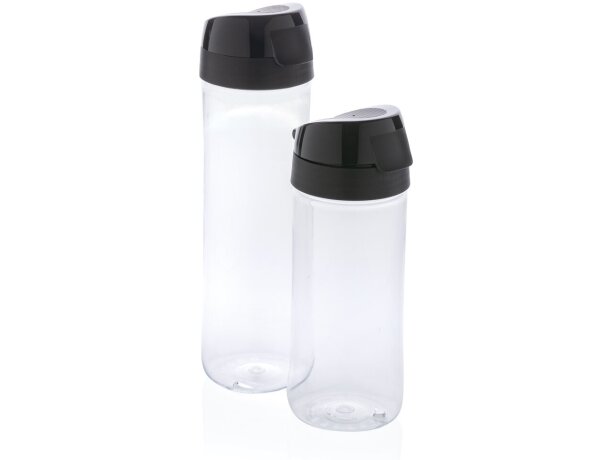 Botella Tritan™ Renew 0,5L fabricada en EU personalizada negro/transparente