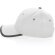 Gorras de béisbol eco-impact aware 6 paneles algodón reciclado 280gr Blanco detalle 14