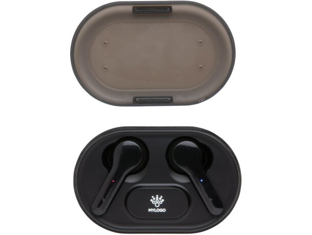 Auriculares promocionales de plástico BT 5.0 Negro detalle 9