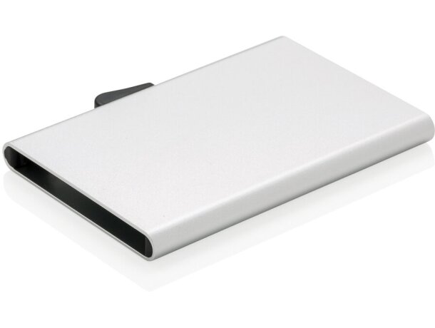 Tarjeteros rfid c-secure de aluminio protegen tus tarjetas contra carteristas Plata detalle 12