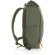 Mochila para pc original de lona reciclada con bolsillo frontal vertical Verde detalle 40