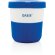 Tazas pla café 280ml sostenibles con agarre de silicona y tapa Azul detalle 25