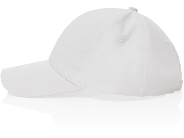 Gorras de béisbol aware algodón reciclado ahorra 387 litros de agua Blanco detalle 14