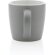 Tazas de cerámica mate con interior colorido 300ml aptas lavavajillas Gris/blanco detalle 3