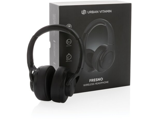 Auriculares personalizados fresno inalámbricos urban vitamin sin pvc Negro detalle 11