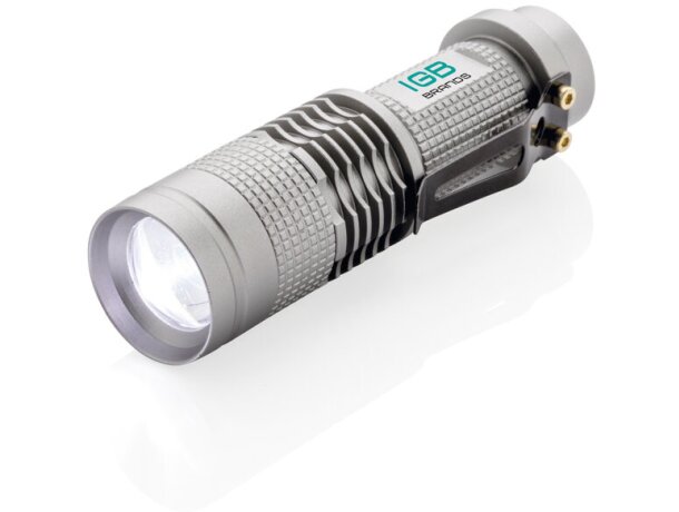 Linternas personalizadas compactas y brillantes de 3W CREE con 85 lúmenes Gris/negro detalle 18