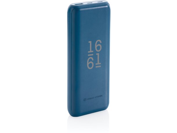 Powerbank corporativo carga rápida 20.000 mAh para tus aventuras Azul detalle 24