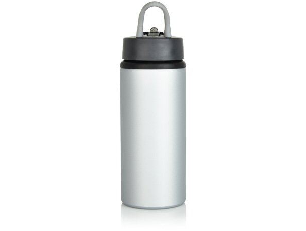 Bidones personalizados baratos de aluminio 800ml para deporte Gris/antracita detalle 3