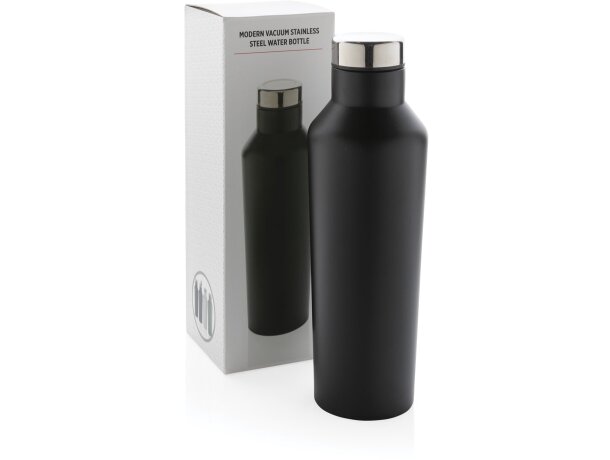 Botella termo personalizada de acero inoxidable al vacío 500ml Negro detalle 8