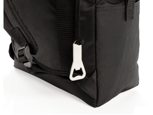 Nevera bolsa térmica corporativa swiss peak xxl sin pvc gran capacidad Negro detalle 7