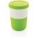 Tazas PLA café 380ml elegantes y sostenibles con agarre de silicona Verde