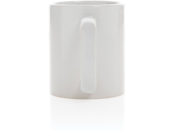 Tazas de cerámica clásica para café matutino 350ml aptas lavavajillas Blanco/blanco detalle 18