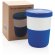 Tazas PLA café 380ml elegantes y sostenibles con agarre de silicona Azul detalle 28