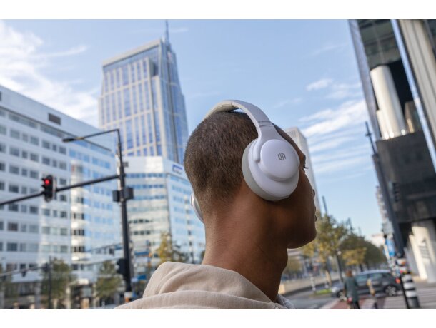 Auriculares inalámbricos personalizados de plástico en colores Blanco detalle 28