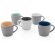 Tazas de cerámica mate con interior colorido 300ml aptas lavavajillas Azul/gris detalle 22