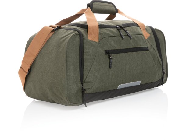 Bolsas de viaje ecoaventura aware con amplio espacio reciclado Verde detalle 7