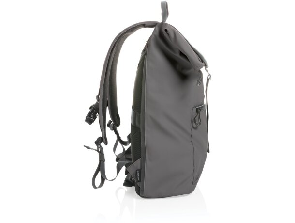 Mochilas para portátil impermeables Impact AWARE RPET 15.6 recicladas Antracita detalle 13