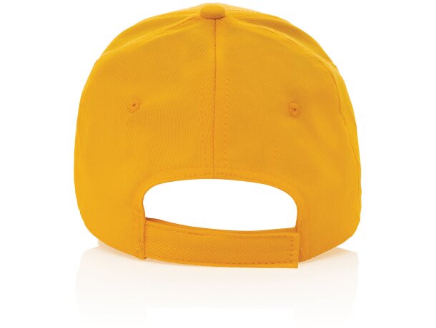 Gorras de béisbol eco aware 100% recicladas con ahorro real de agua Amarillo detalle 47