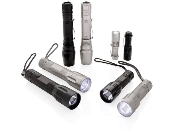 Linternas personalizadas compactas y brillantes de 3W CREE con 85 lúmenes Negro detalle 7