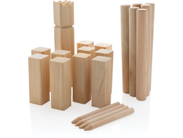 Juego Kubb de madera para propaganda Marron detalle 6