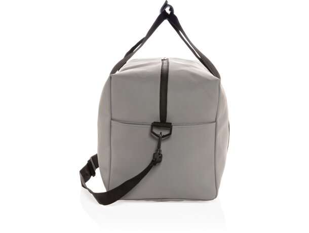 Bolsas baratas personalizadas con compartimento para zapatos y bolsillo frontal Gris detalle 8