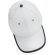 Gorras de béisbol eco-impact aware 6 paneles algodón reciclado 280gr Blanco detalle 16