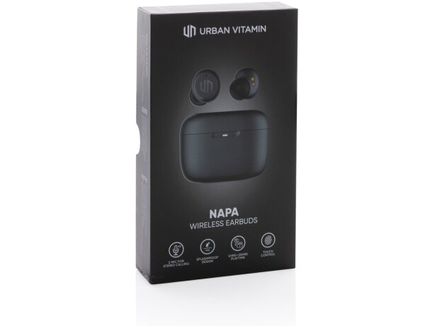 Auriculares con logo napa urban vitamin sonido profundo y graves intensos Negro detalle 18