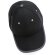 Gorras de béisbol eco-impact aware 6 paneles algodón reciclado 280gr Negro detalle 6