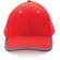 Gorras de béisbol eco-impact aware 6 paneles algodón reciclado 280gr Rojo detalle 23