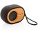 Altavoces bamboo x sonido natural y sostenible con diseño elegante Negro/marron detalle 5