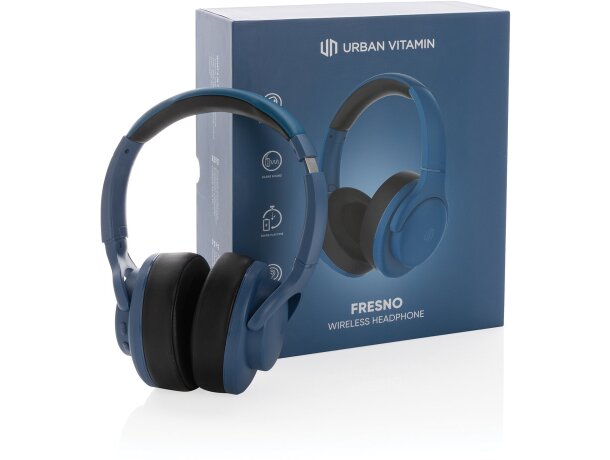 Auriculares personalizados fresno inalámbricos urban vitamin sin pvc Azul detalle 45